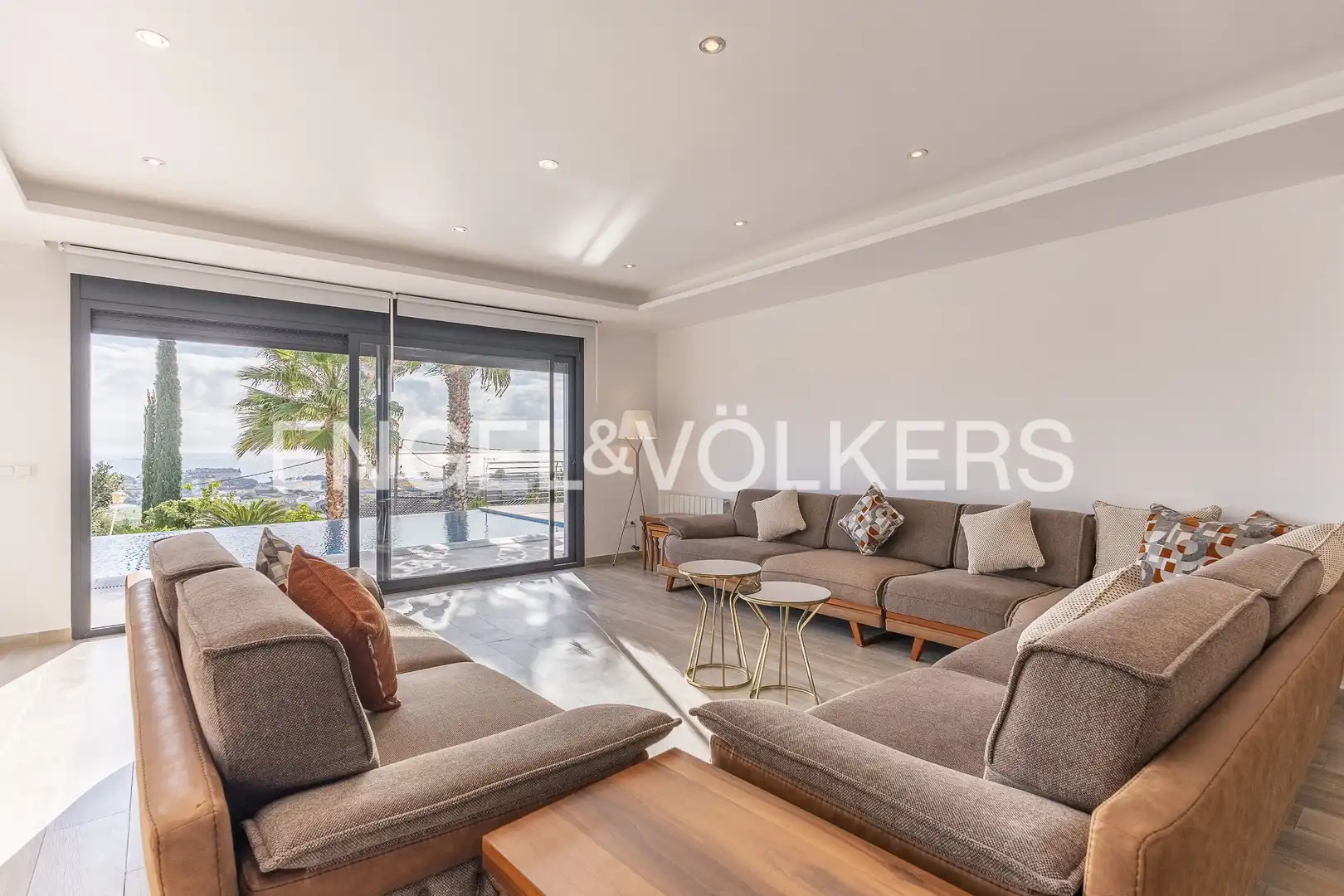 Living room of Houses for rent in Santa Susanna  with Air Conditioner, Heating and Private garden