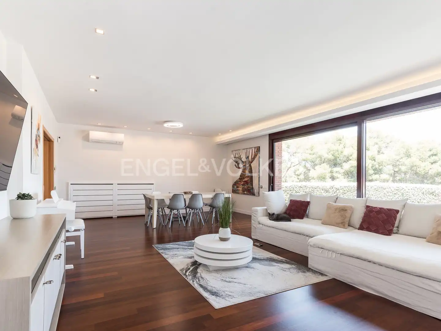 Living room of Houses for rent in Castelldefels  with Air Conditioner, Heating and Private garden