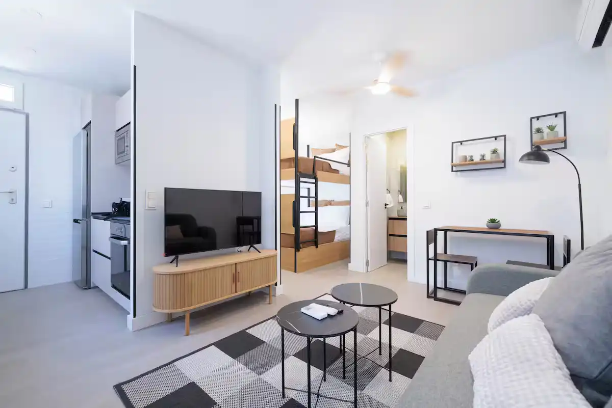Sala de estar de Piso en venta en Madrid con Aire acondicionado, Amueblado y Horno
