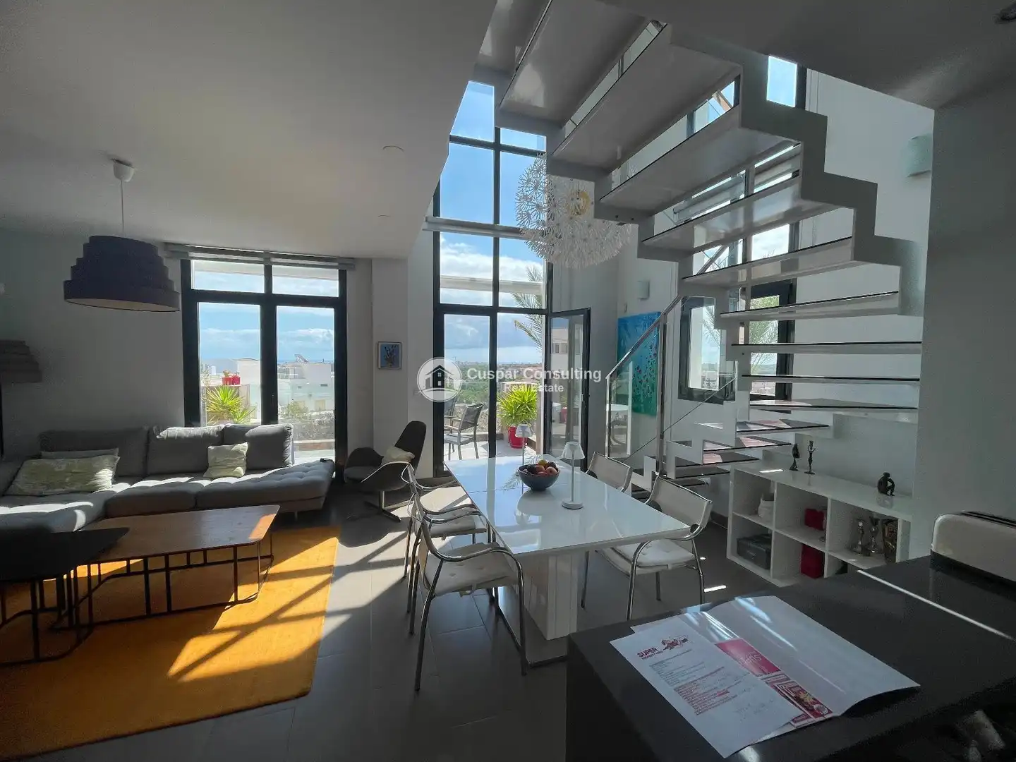 Sala d'estar de Àtic en venda en Orihuela amb Aire condicionat, Calefacció i Terrassa