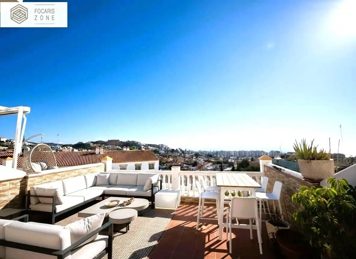 Terrace of Detached homes for sale in Rincón de la Victoria  with Air Conditioner, Heating and Private garden
