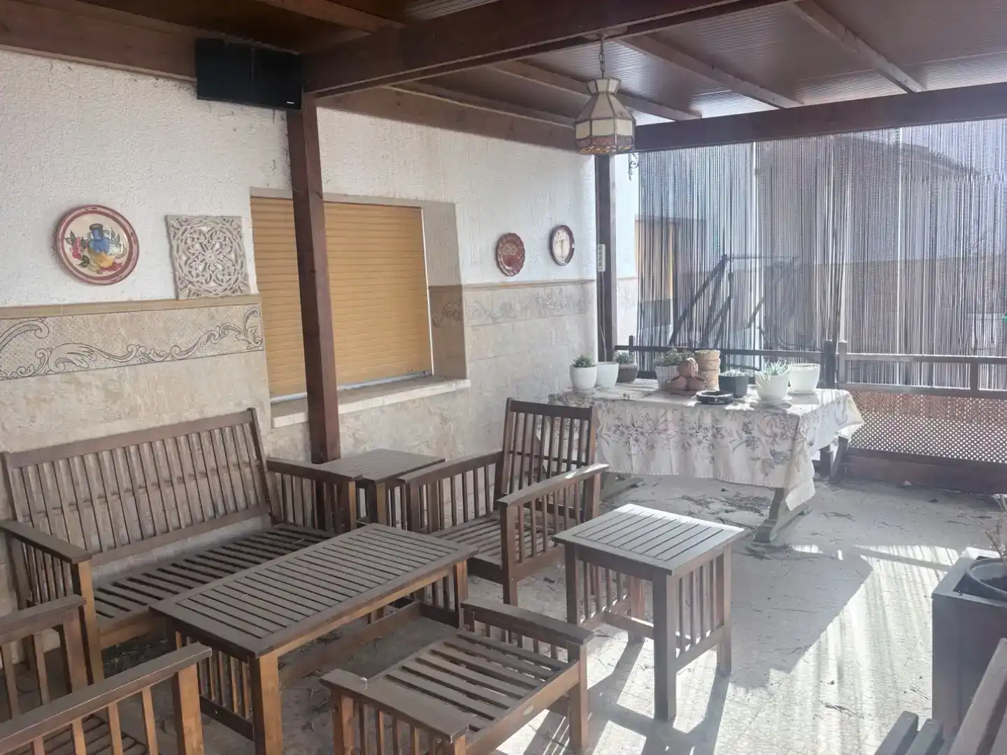 Terrasse von Wohnung zum Verkauf in Brazatortas mit Klimaanlage, Abstellraum und Schwimmbad