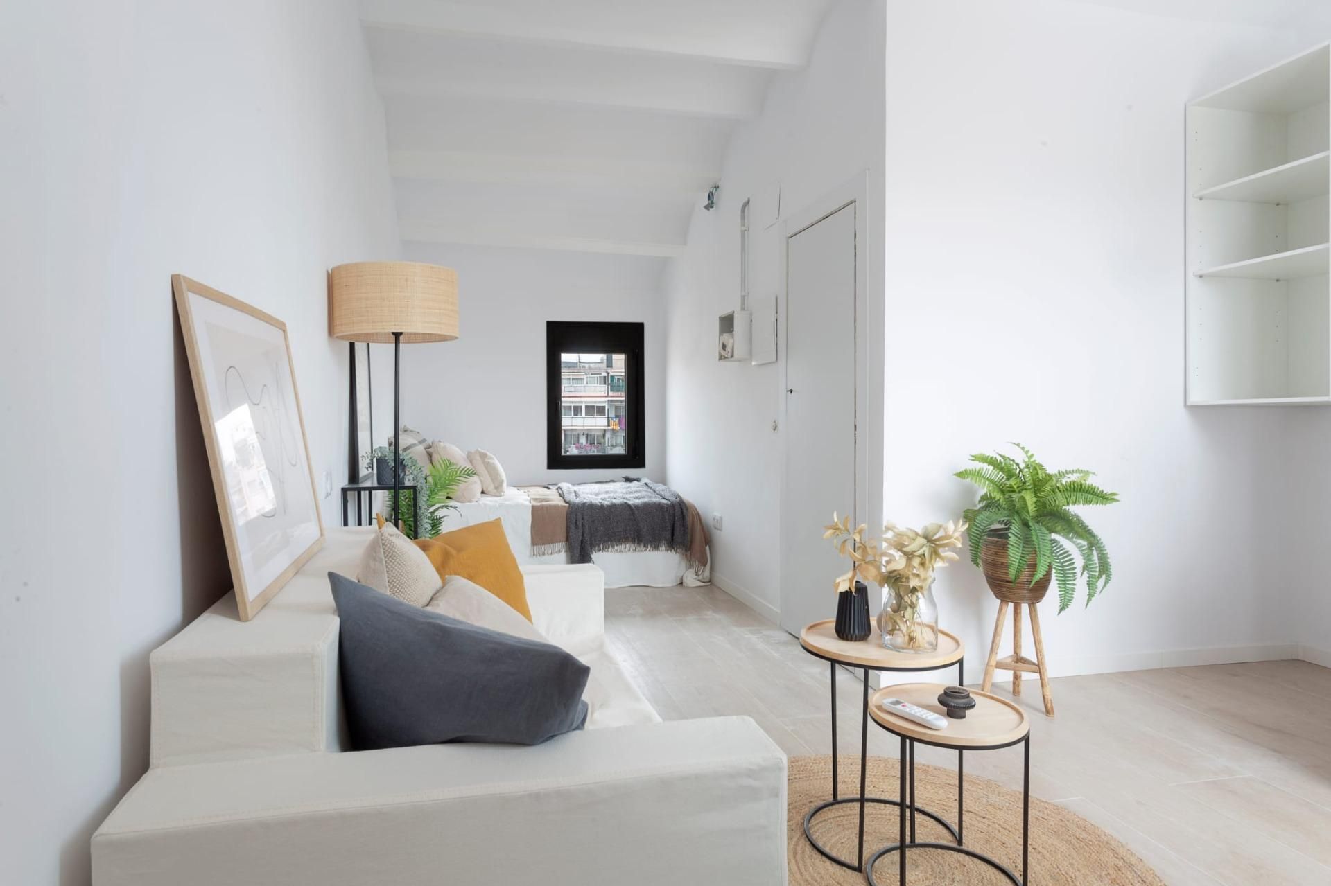 Sala d'estar de Àtic en venda en  Barcelona Capital amb Aire condicionat i Traster