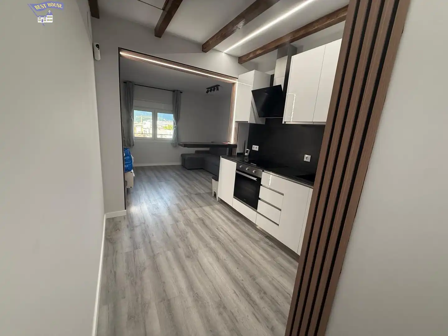 Cocina de Apartamento en venta en Mollet del Vallès con Aire acondicionado, Calefacción y Parquet