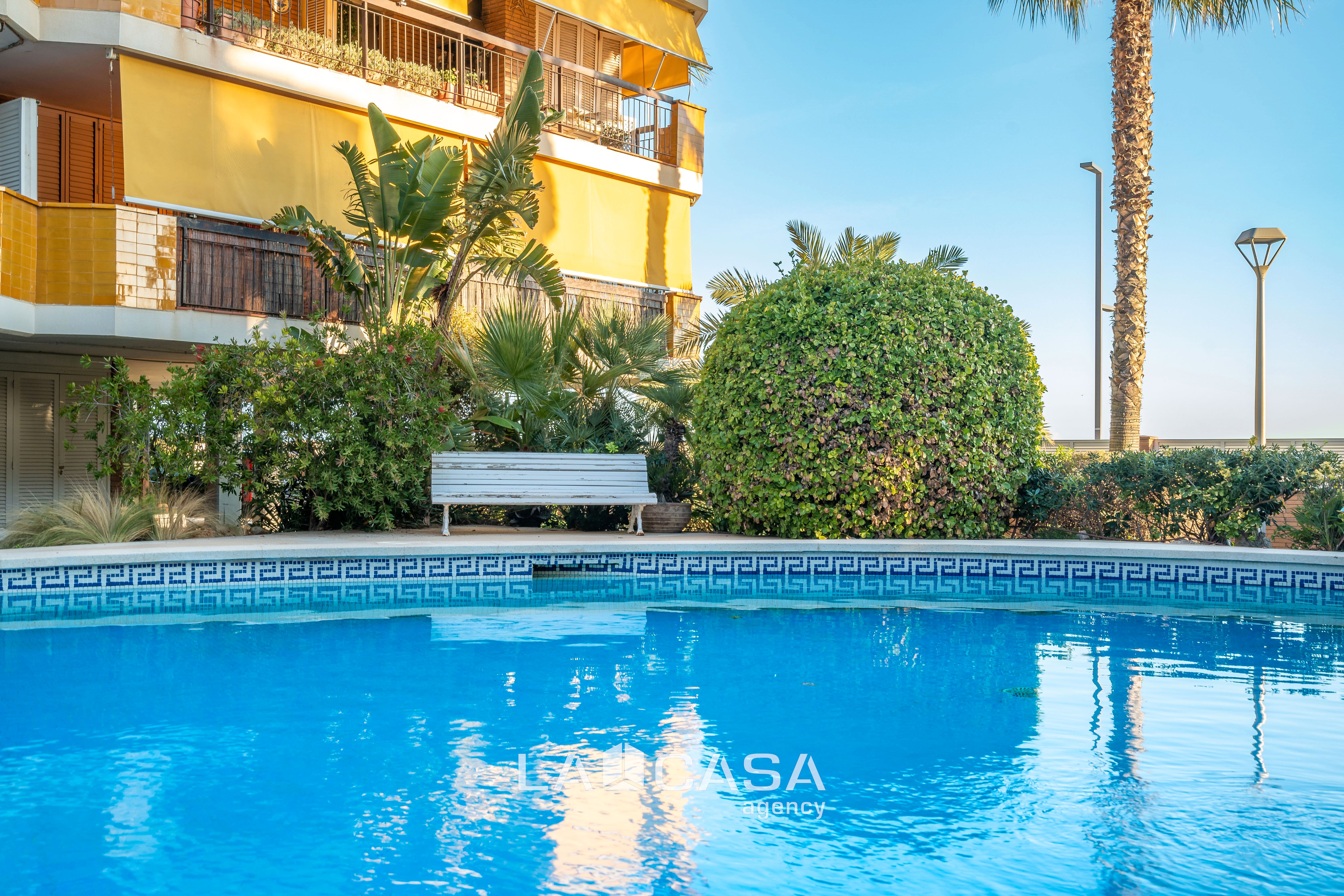 Swimming pool of Attic for sale in Castelldefels  with Terrace, Storage room and Swimming Pool