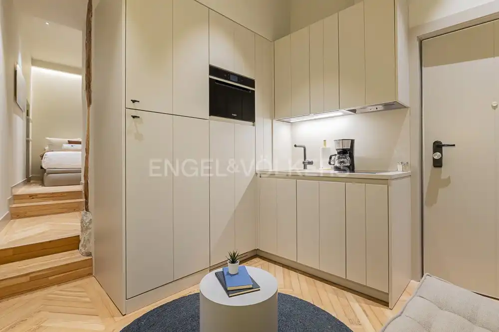 Kitchen of Flat for rent in Madrid  with Air Conditioner, Heating and Furnished