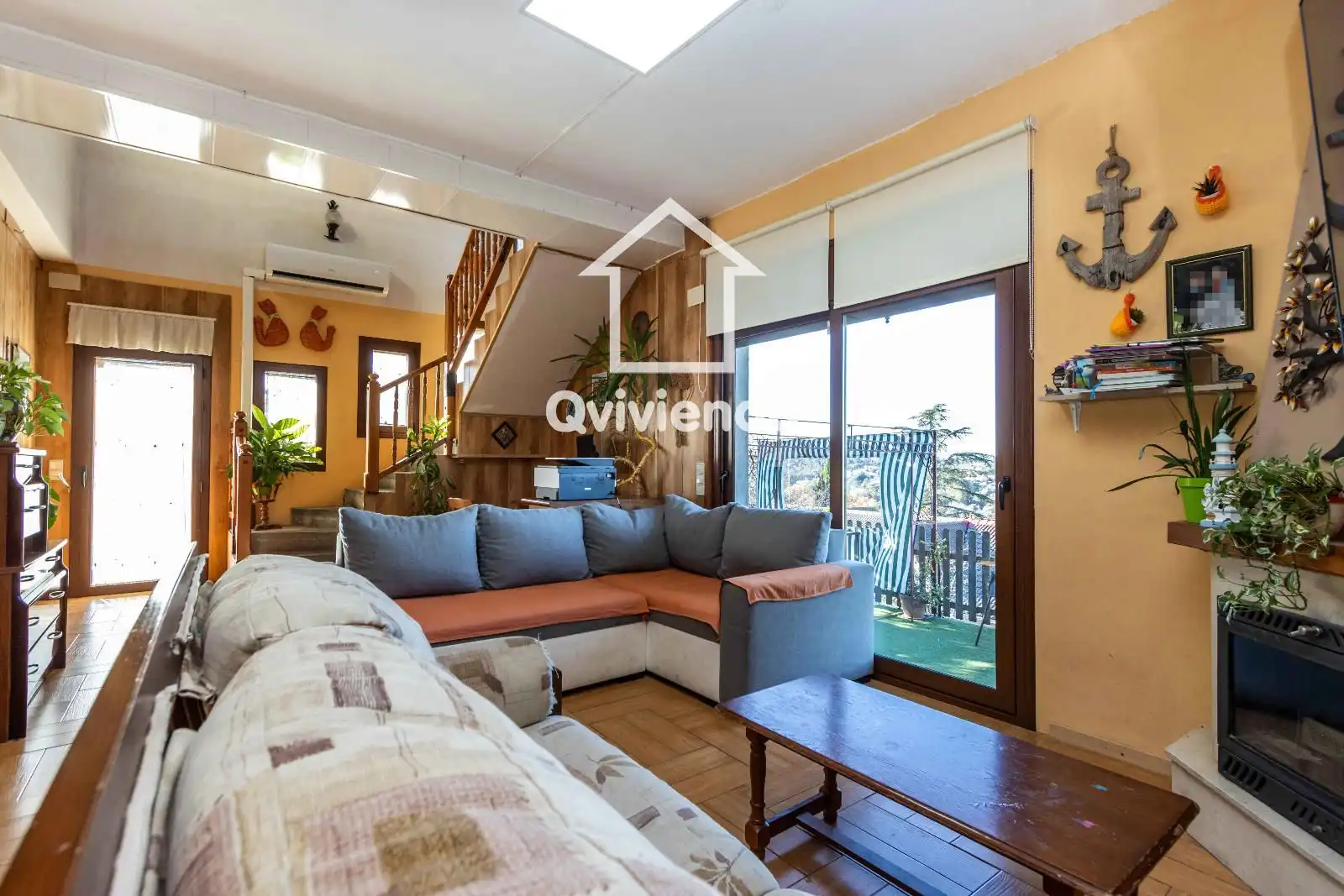 Sala de estar de Casa o chalet en venta en Lliçà d'Amunt con Aire acondicionado, Calefacción y Terraza