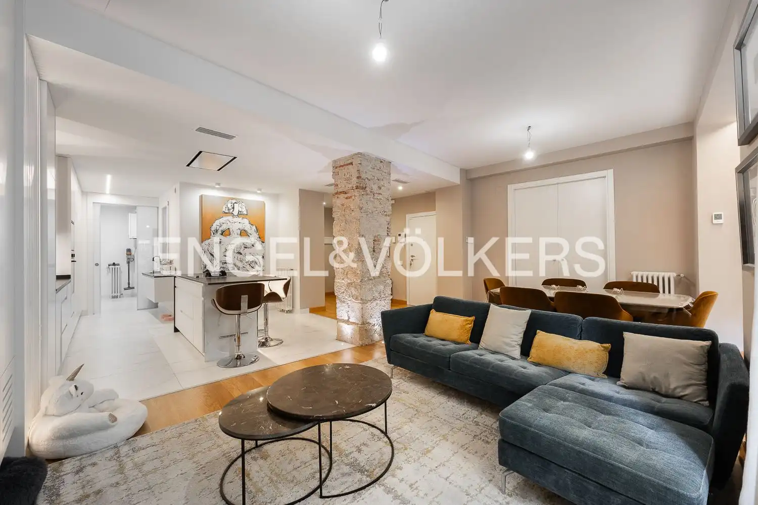 Sala de estar de Apartamento en venta en Valencia con Aire acondicionado, Calefacción y Parquet