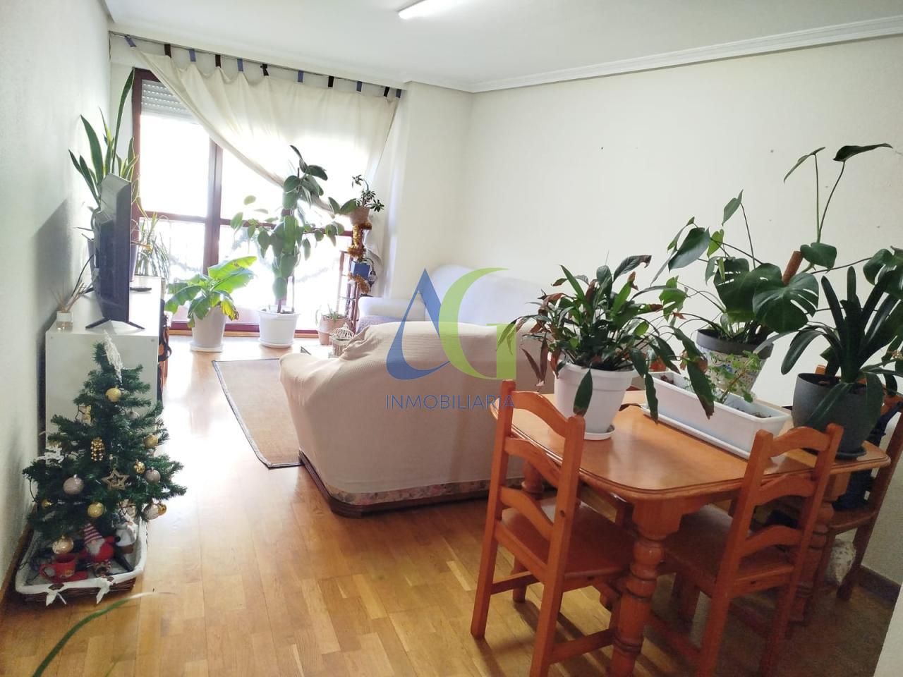 Sala de estar de Piso en venta en San Andrés del Rabanedo con Calefacción, Parquet y Terraza