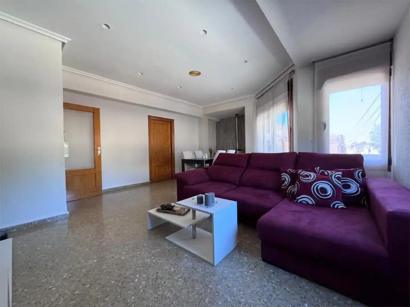 Sala de estar de Piso en venta en Villamalea con Aire acondicionado, Amueblado y Balcón