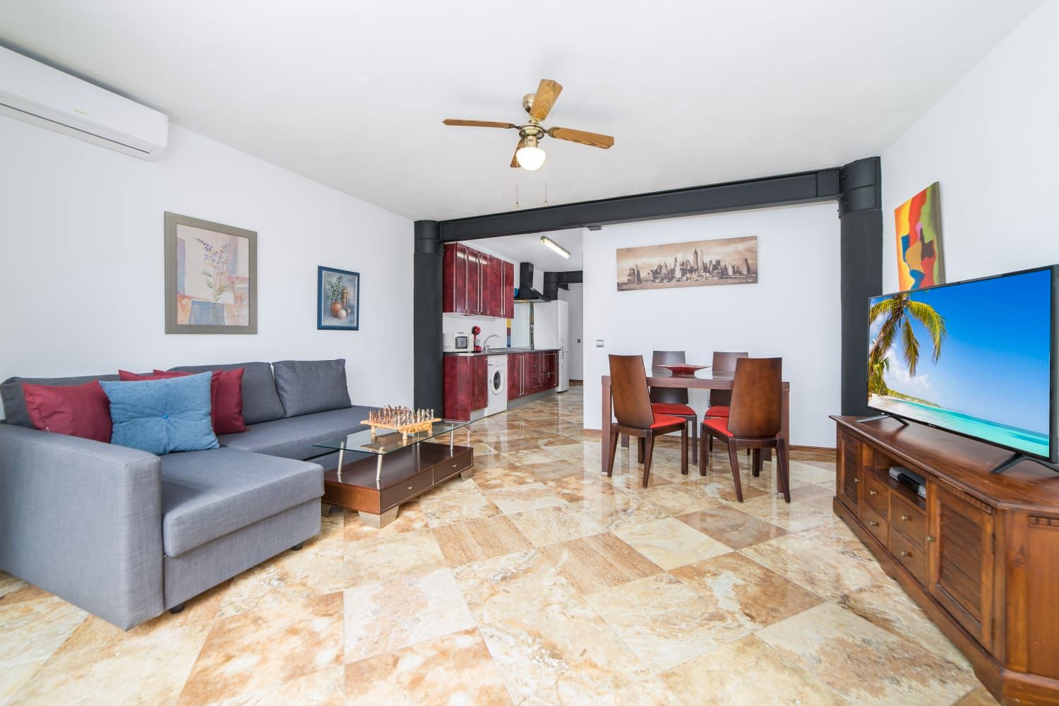 Living room of Flat for sale in Málaga Capital  with Air Conditioner