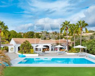 Vista exterior de Casa o xalet en venda en Benissa amb Aire condicionat, Terrassa i Piscina