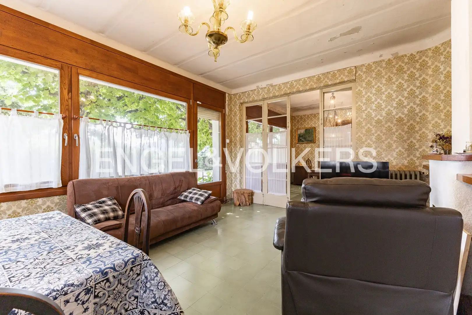 Wohnzimmer von Haus oder Chalet zum Verkauf in Sant Martí de Centelles mit Heizung, Privatgarten und Balkon