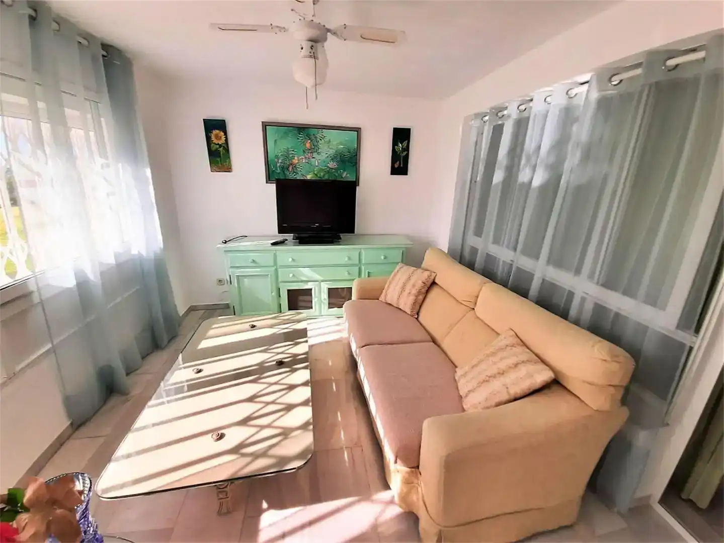 Sala d'estar de Apartament de lloguer en Marbella