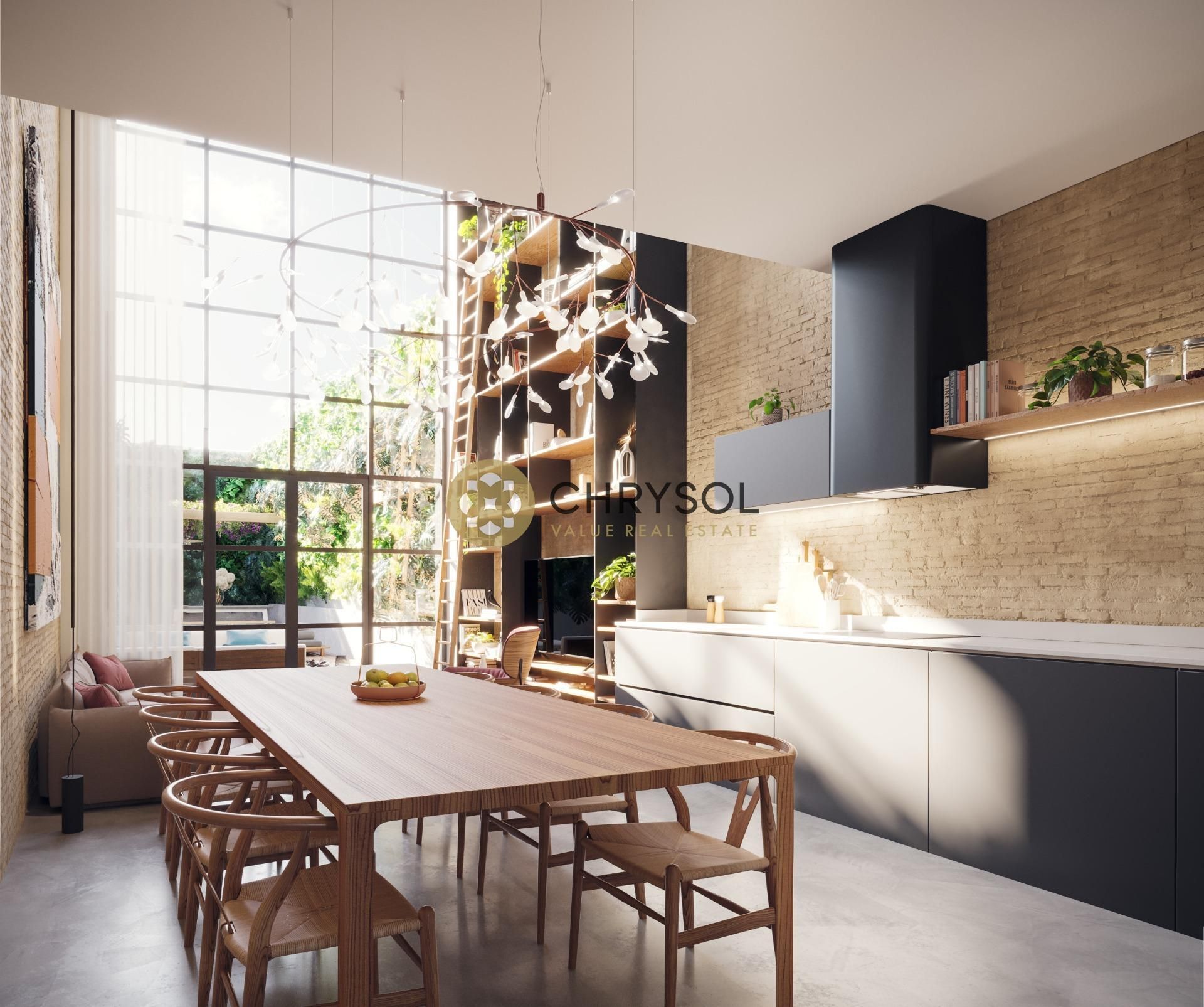 Kitchen of House or chalet for sale in  Barcelona Capital  with Air Conditioner, Heating and Parquet flooring