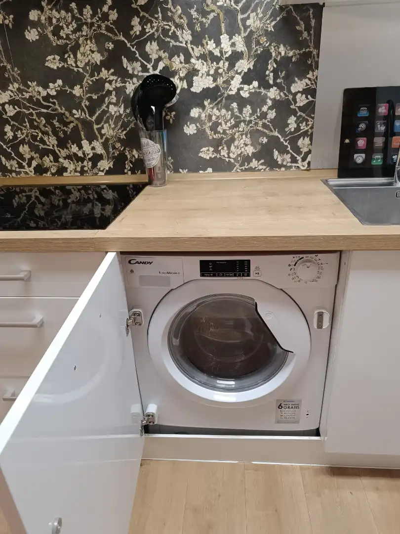 Kitchen of Flat for sale in Oviedo   with Heating, Parquet flooring and Storage room