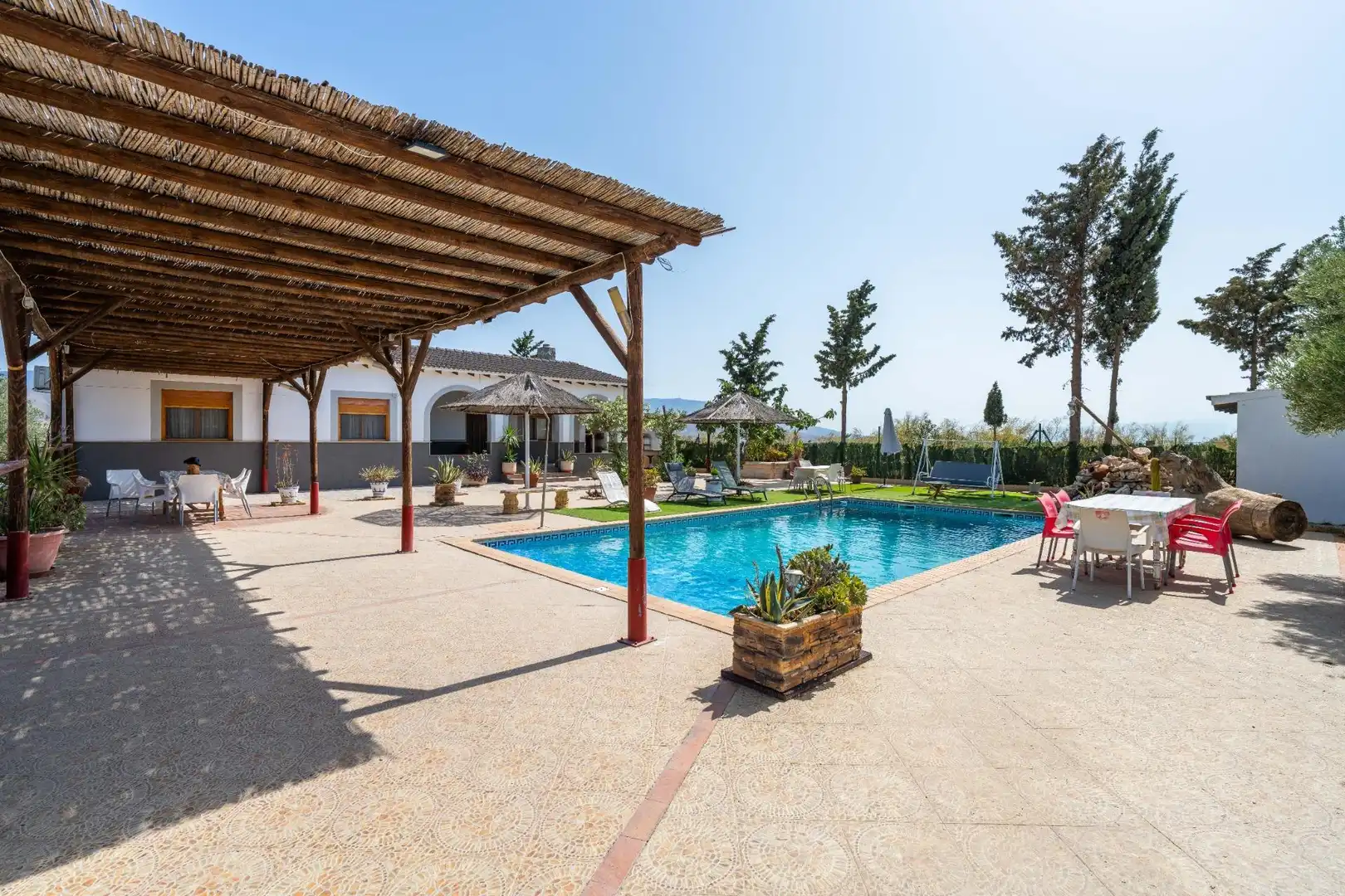 Piscina de Finca rústica en venta en Tabernas con Aire acondicionado, Jardín privado y Piscina