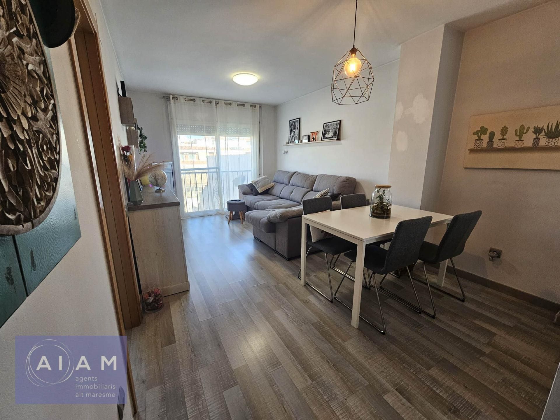 Sala d'estar de Dúplex en venda en Malgrat de Mar amb Parquet, Terrassa i Balcó
