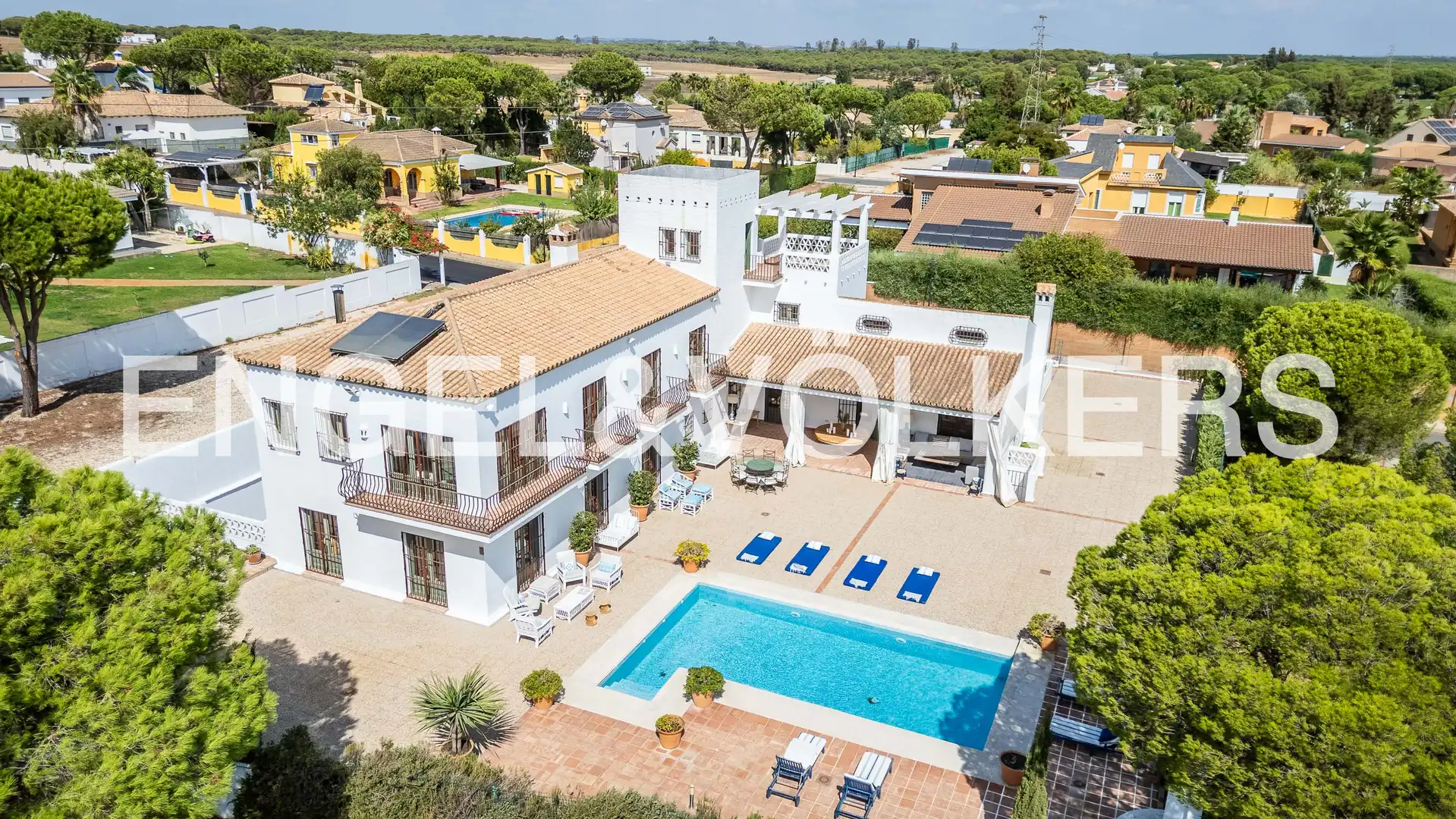 Vista exterior de Finca rústica en venta en Aljaraque con Aire acondicionado, Calefacción y Jardín privado