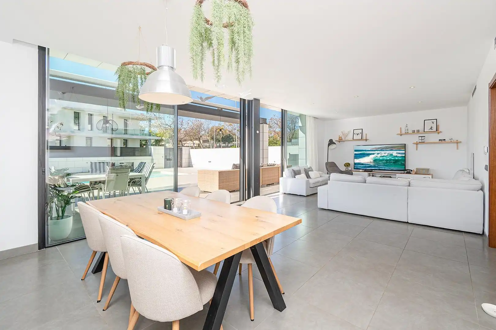 Sala d'estar de Casa o xalet en venda en  Palma de Mallorca amb Aire condicionat, Calefacció i Jardí privat