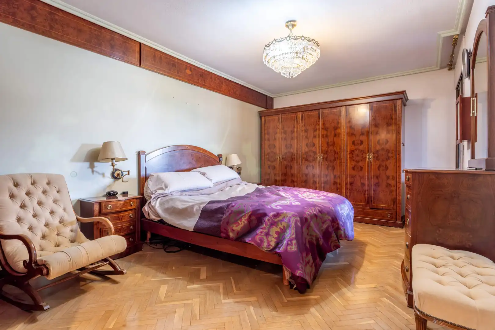 Schlafzimmer von Wohnung zum Verkauf in Zaragoza mit Klimaanlage, Heizung und Parkett