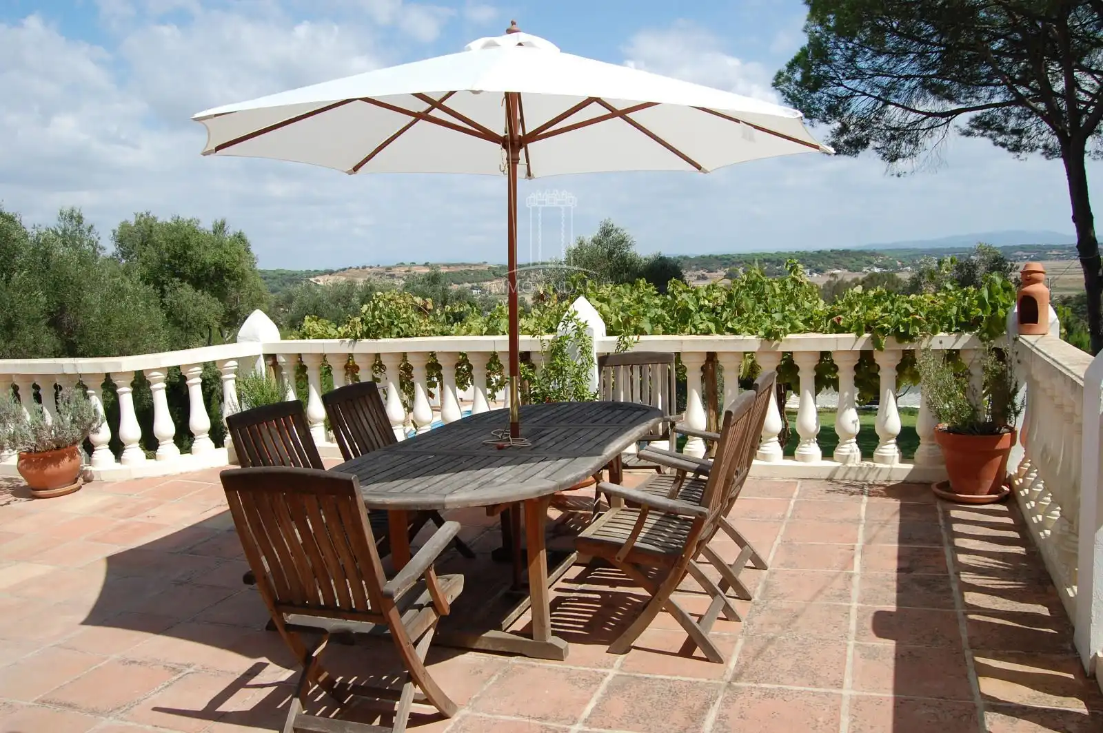 Terrassa de Casa o xalet en venda en Vejer de la Frontera amb Aire condicionat i Piscina