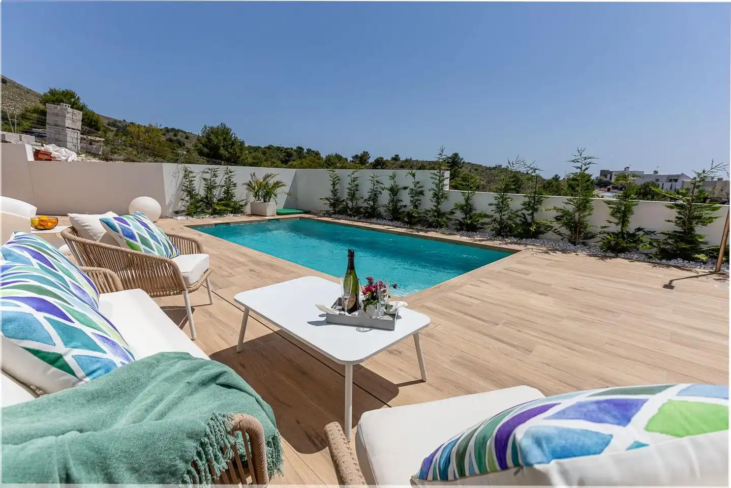 Piscina de Casa o chalet en venta en Finestrat con Jardín privado, Terraza y Piscina
