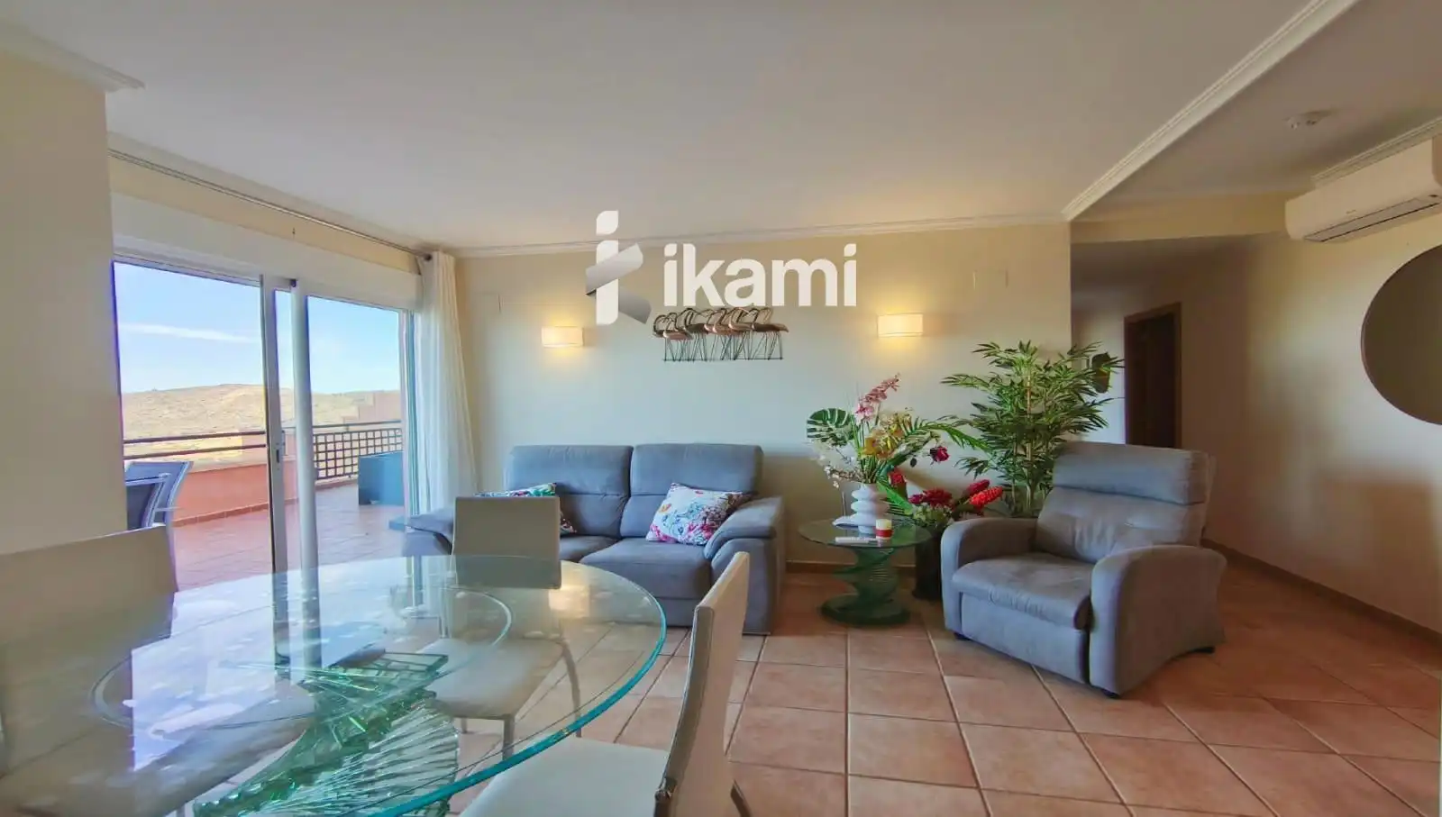 Living room of Flat for sale in Pedreguer  with Air Conditioner, Terrace and Swimming Pool