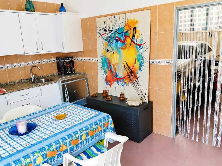Cocina de Casa adosada en venta en Cambrils con Aire acondicionado, Calefacción y Jardín privado