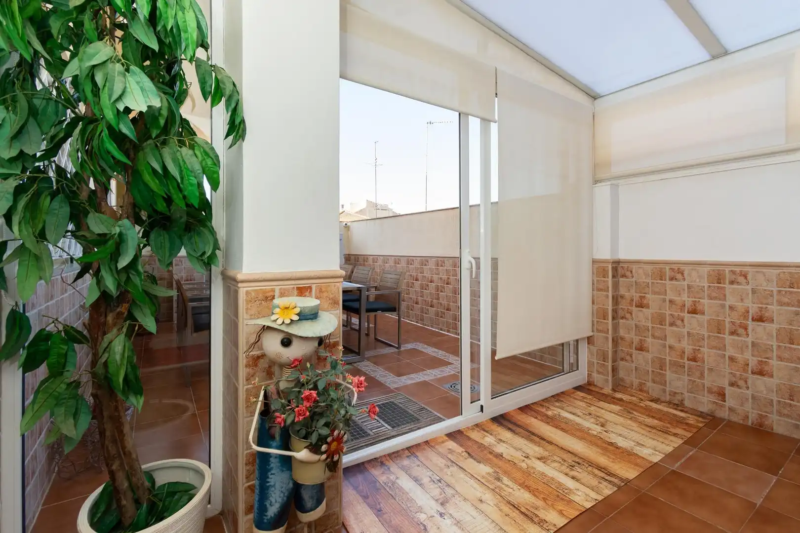 Terraza de Casa o chalet en venta en Fuente Álamo de Murcia con Aire acondicionado, Calefacción y Parquet