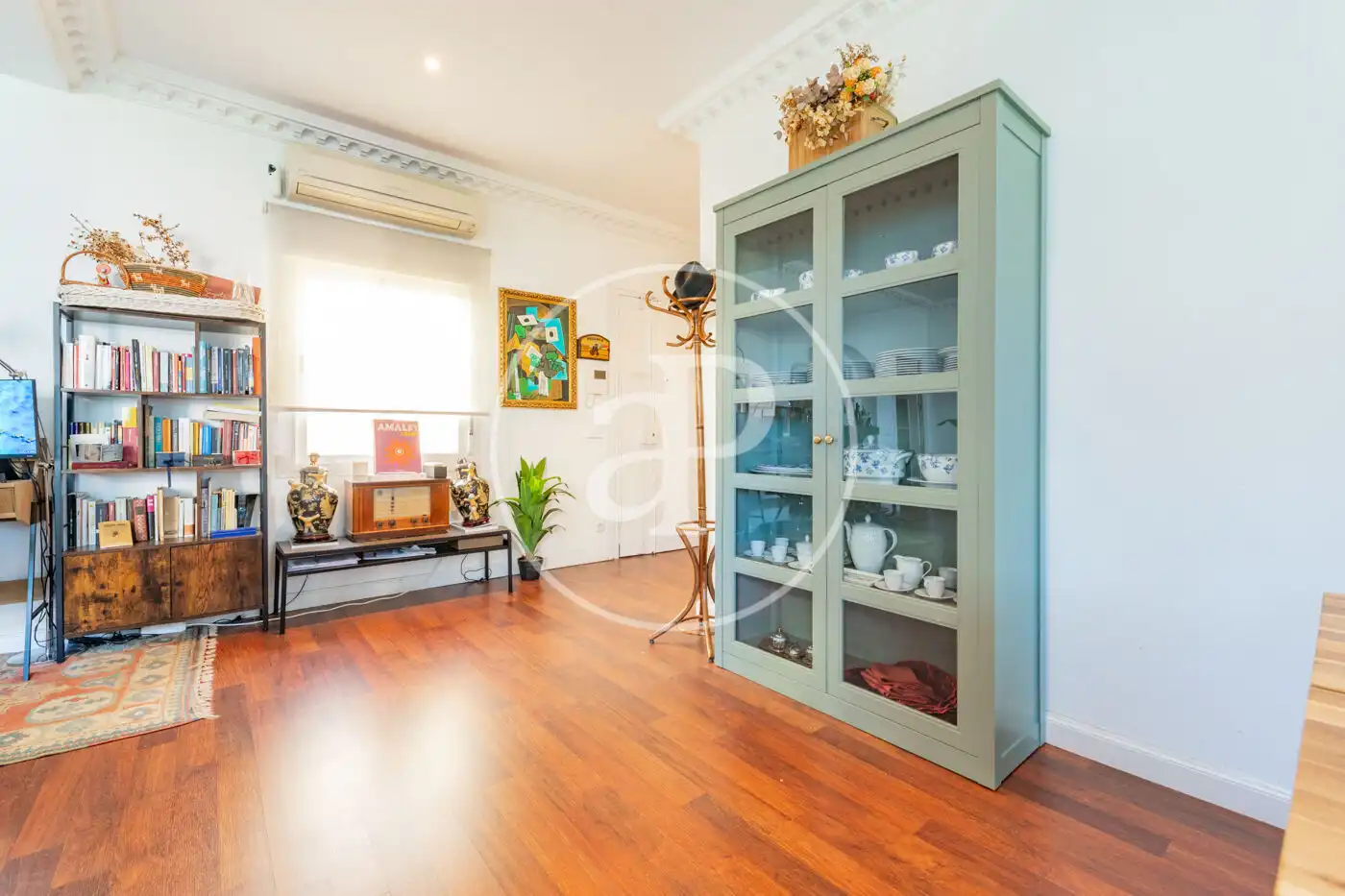Wohnzimmer von Wohnung zur Miete in Madrid mit Klimaanlage, Heizung und Terrasse