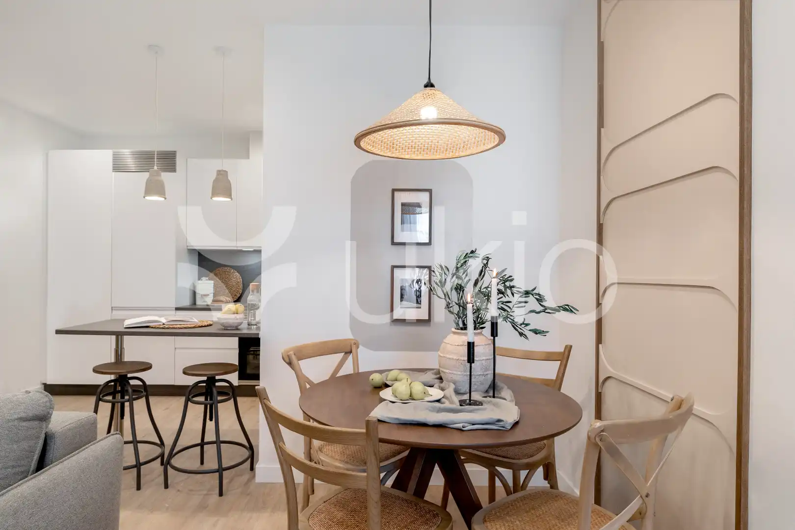 Comedor de Apartamento de alquiler en Madrid con Aire acondicionado, Calefacción y Amueblado