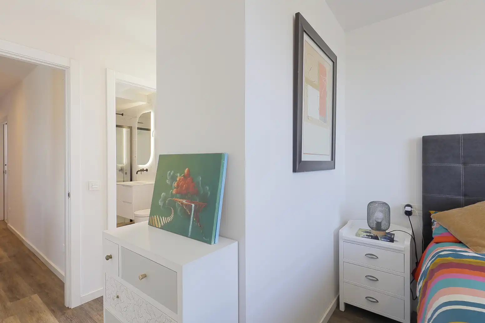 Bedroom of Flat for sale in Gijón   with Heating, Parquet flooring and Terrace