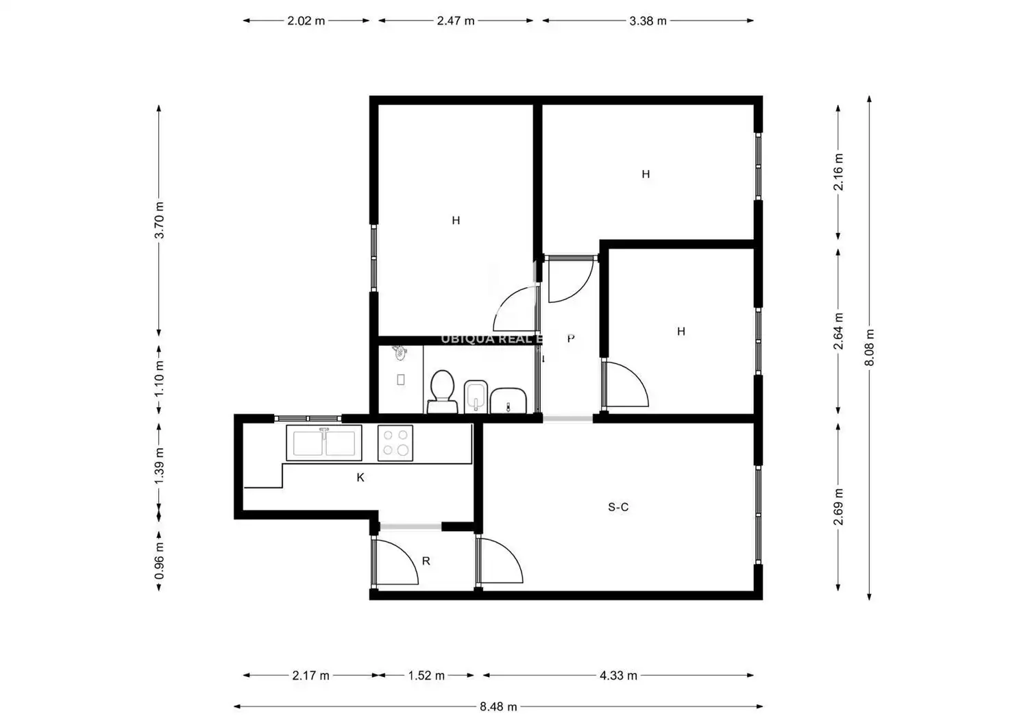 Wohnung zum Verkauf in Sant Feliu de Llobregat mit Heizung und Ofen
