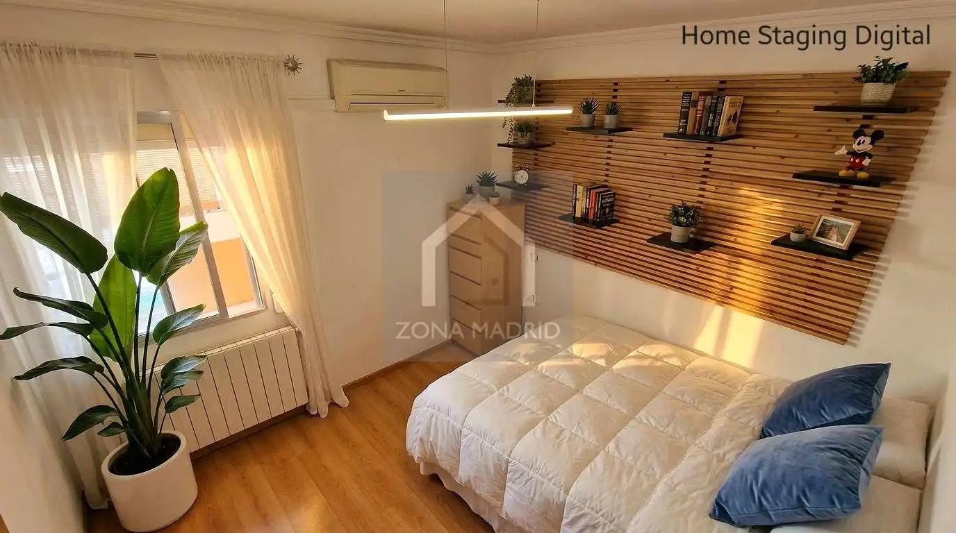 Bedroom of Flat for sale in Madrid  with Air Conditioner and Terrace