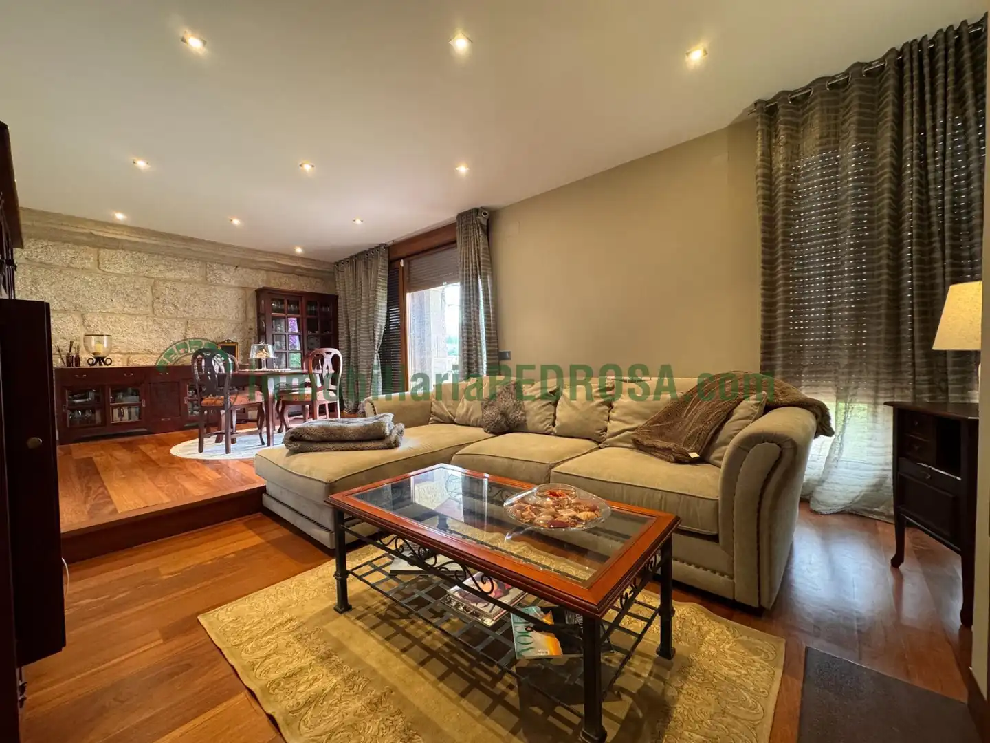 Sala de estar de Casa o chalet en venta en Pontevedra Capital  con Calefacción, Jardín privado y Terraza
