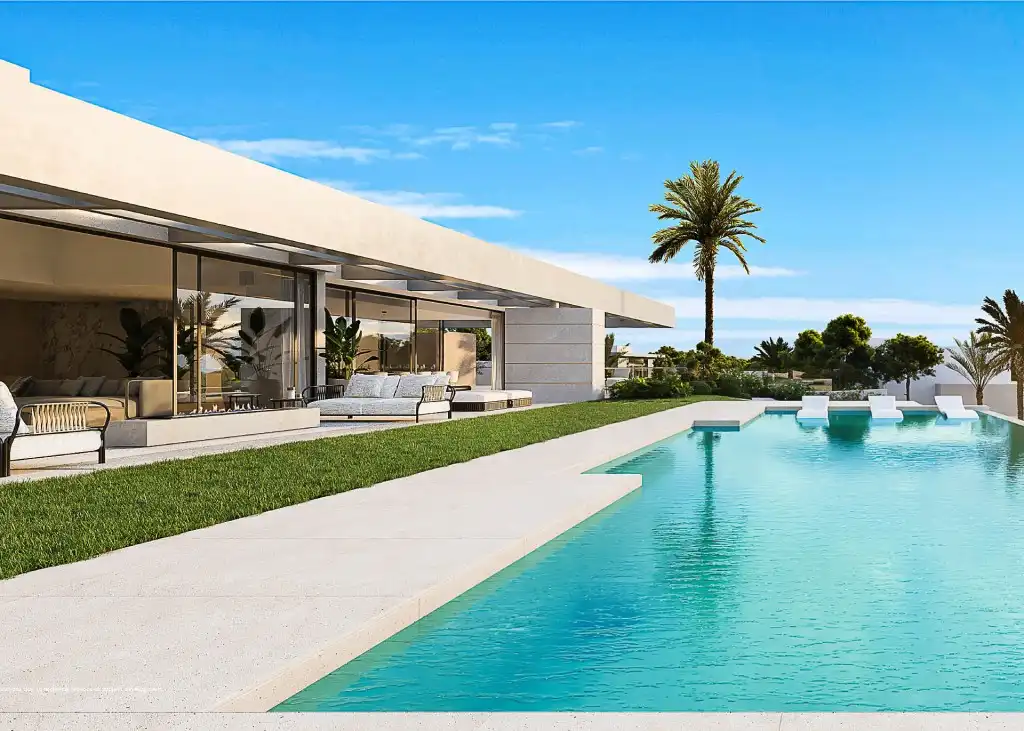 Piscina de Casa o xalet en venda en Marbella amb Aire condicionat, Calefacció i Jardí privat