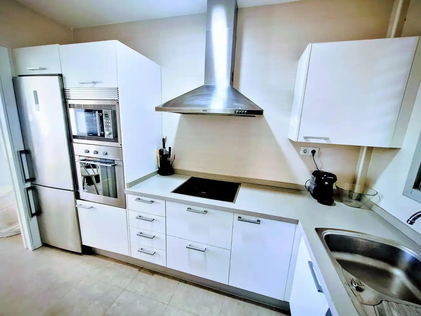 Cuina de Apartament en venda en Oropesa del Mar / Orpesa amb Aire condicionat, Jardí privat i Terrassa