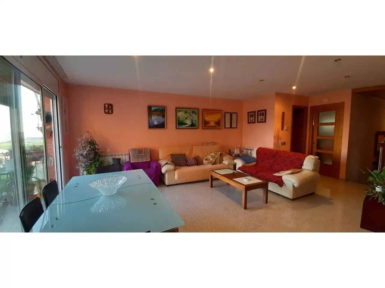 Living room of Houses for sale in Berga  with Heating, Private garden and Parquet flooring