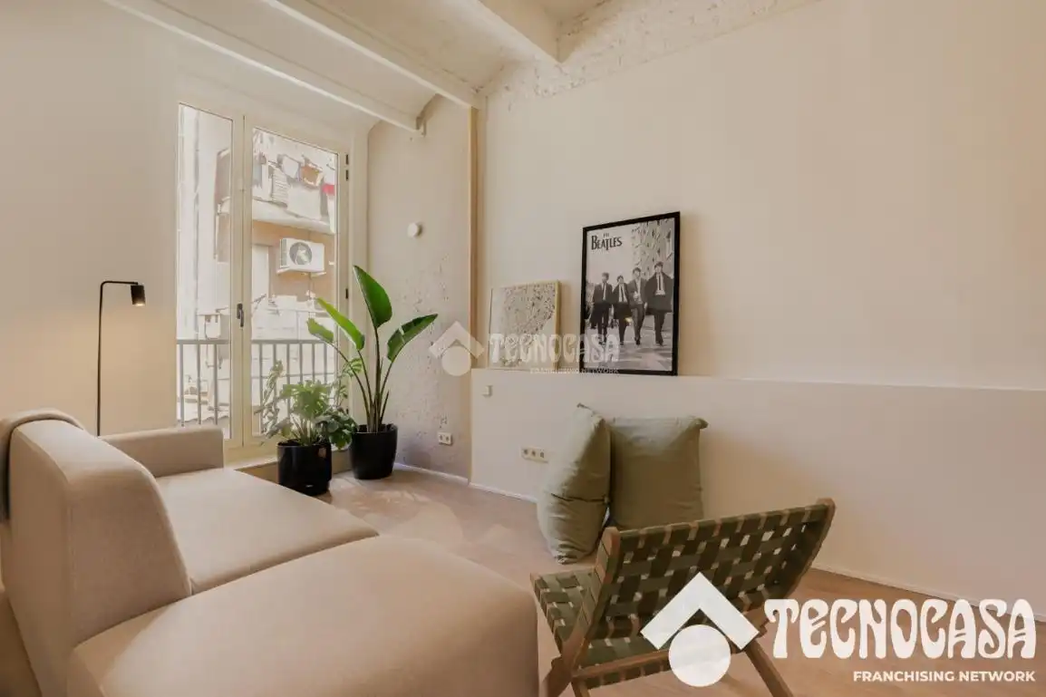 Wohnzimmer von Wohnung zum Verkauf in Barcelona mit Terrasse