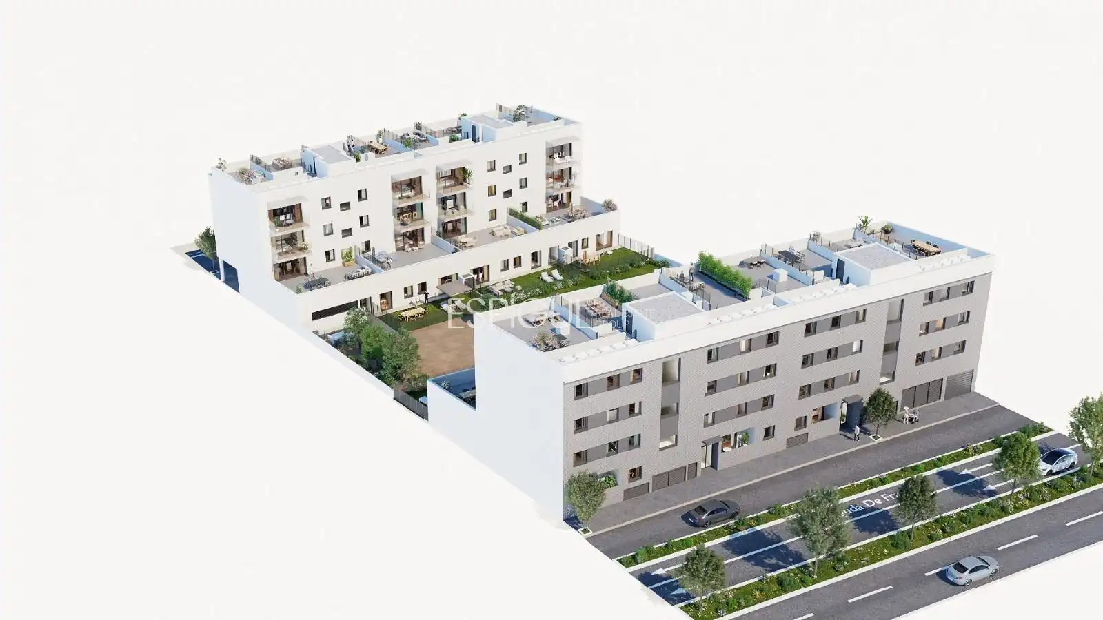 Exterior view of Flat for sale in Sarrià de Ter  with Heating, Parquet flooring and Terrace