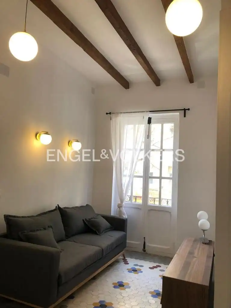 Sala d'estar de Pis de lloguer en Valencia amb Calefacció, Terrassa i Balcó