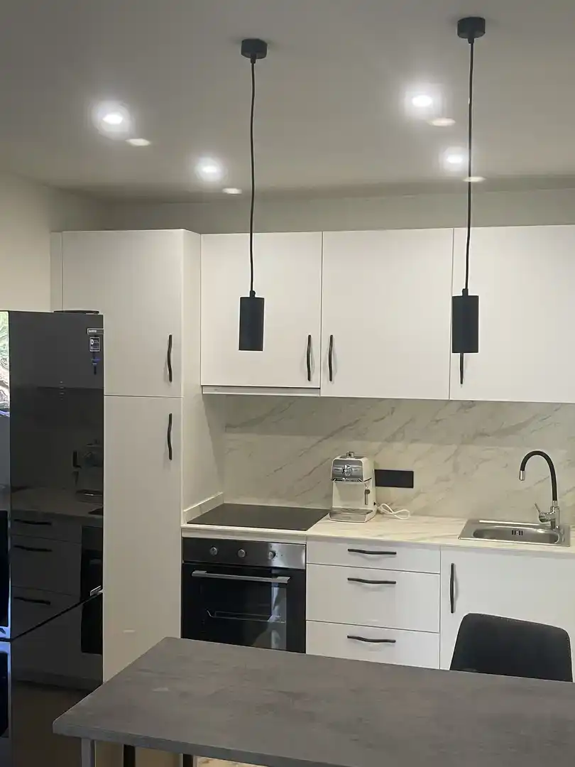 Cocina de Apartamento en venta en Estepona con Aire acondicionado y Piscina