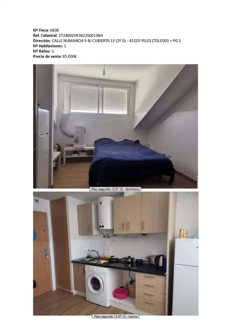 Bedroom of Flat for sale in Yeles  with Heating