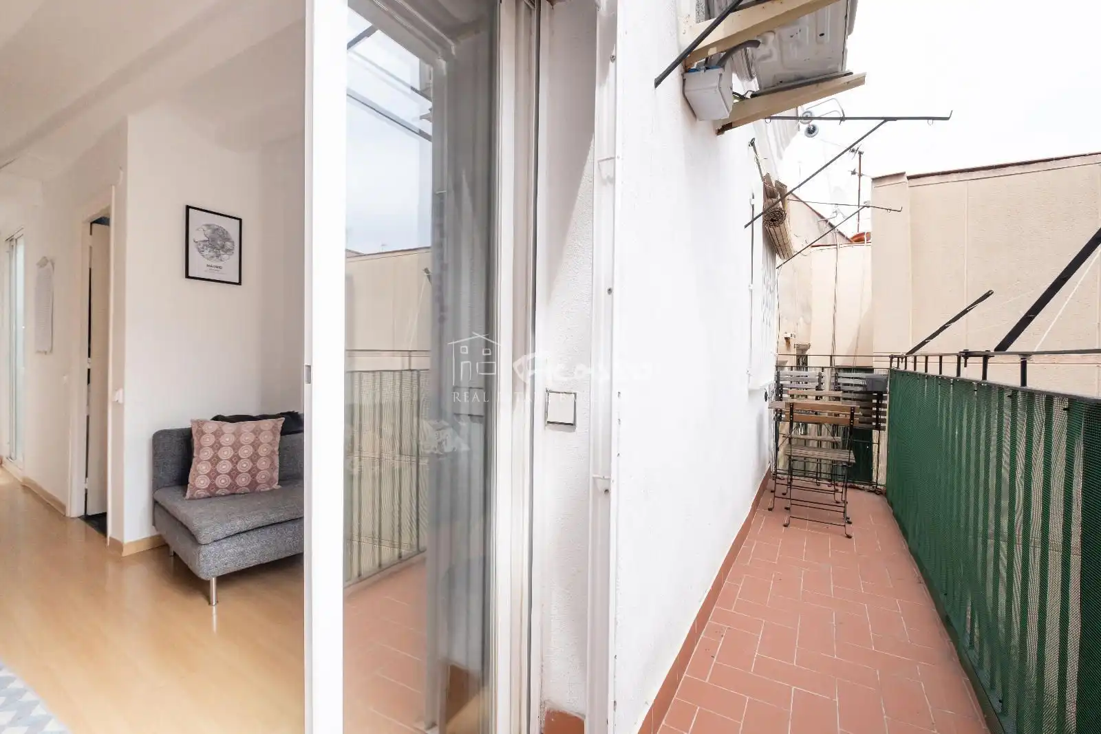Terraza de Piso de alquiler en Barcelona con Aire acondicionado, Calefacción y Parquet
