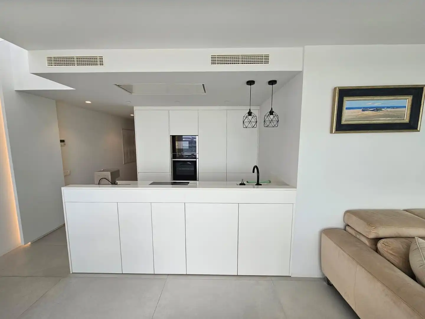Cocina de Ático de alquiler en Jávea / Xàbia con Aire acondicionado, Calefacción y Jardín privado