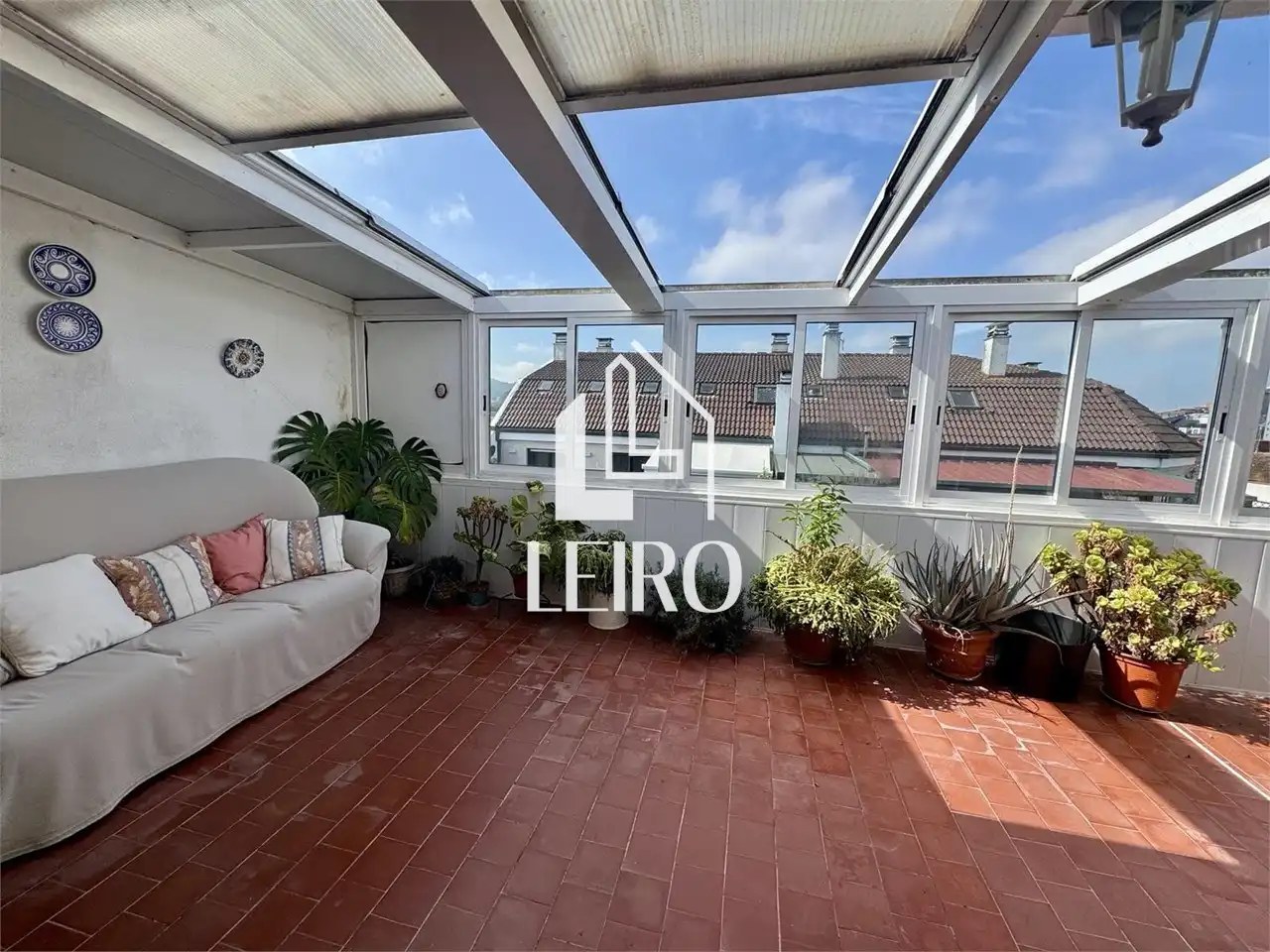 Terrasse von Dachboden zum Verkauf in Vilagarcía de Arousa mit Heizung, Parkett und Terrasse