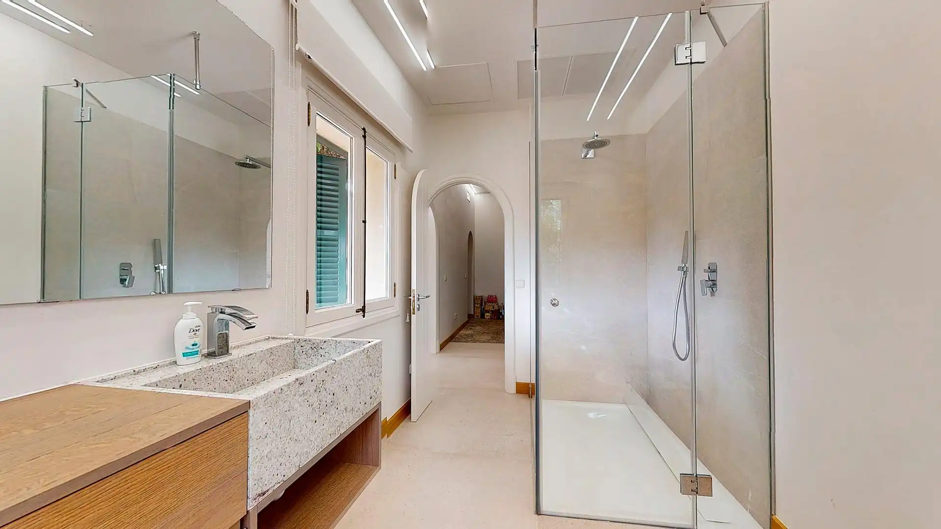 Baño de Finca rústica de alquiler en  Palma de Mallorca con Aire acondicionado, Calefacción y Jardín privado