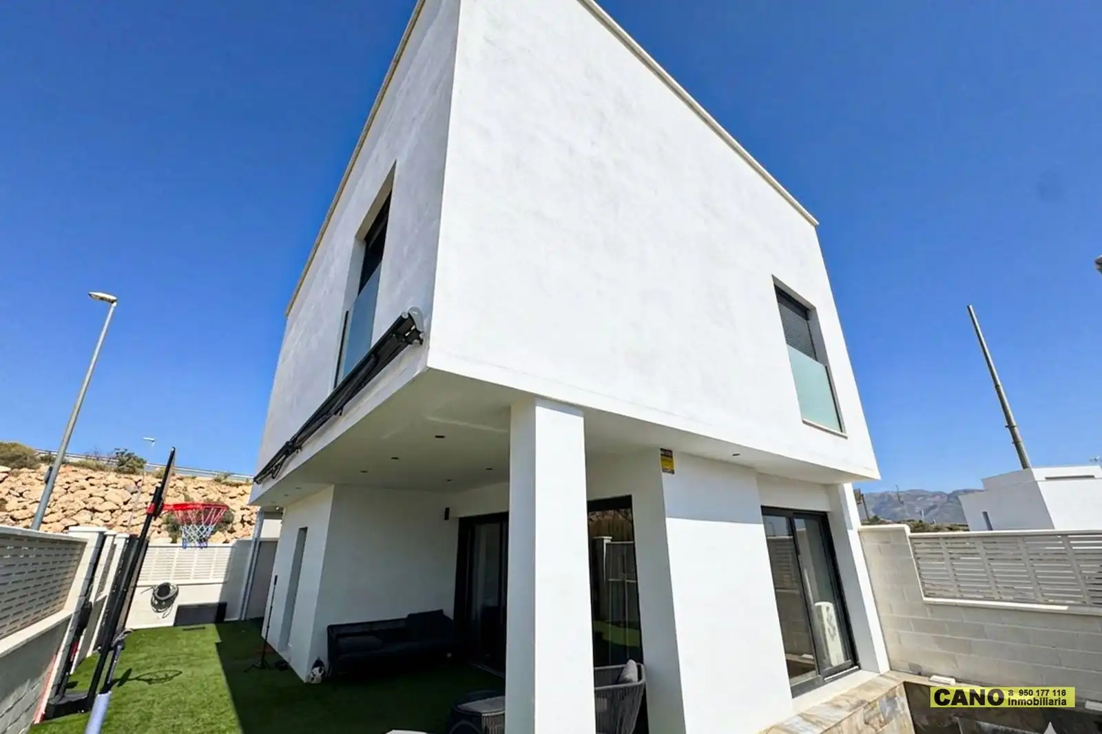 Exterior view of Houses for sale in Huércal de Almería  with Terrace, Storage room and Swimming Pool