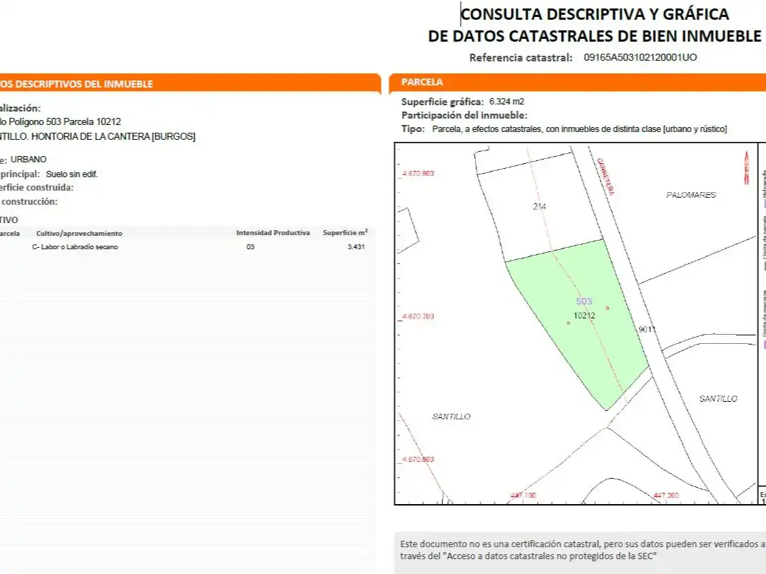 Residencial en venta en Hontoria de la Cantera